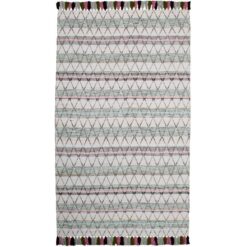 Retreat Diamond Hand Braided Wool & Cotton Rug, 300x200cm, Grey