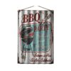 Retro Tin Corrugated Wall Plaque, BBQ Party