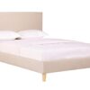 Rio upholstered bed frame with wooden legs