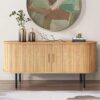 Ripple Sideboard with Sliding Doors - Earthy Elegance Redefined