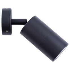 Roslin IP65 Exterior Single Adjustable Wall Light, MR16, Black