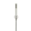 Round Brass Hand Shower Bath Set on Fixed Bracket - PVD Brushed Nickel