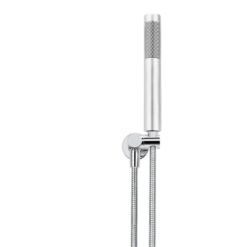 Round Brass Hand Shower Bath Set with Bracket - Chrome