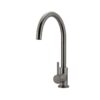 Round Kitchen Mixer Tap - Gooseneck Swivel - PVD Shadow