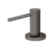 Round Liquid Soap Dispenser - Stainless Steel Pump - Bench-mounted - PVD Shadow