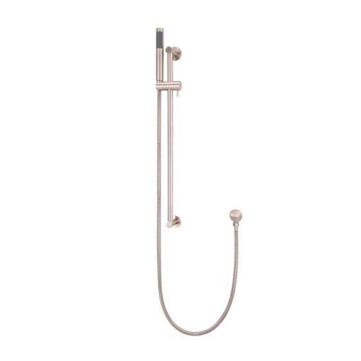 Round Shower Rail Column - Single Function Hand Shower - Champagne