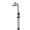 Round Shower Rail Set - 200mm Shower Head - Single Function Hand Shower - Matte Black