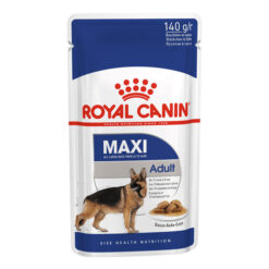 Royal Canin Maxi Adult In Gravy Pouches Wet Dog Food 140 Gms 10 Pack