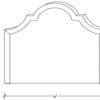 Royal queen head board discounted floor display