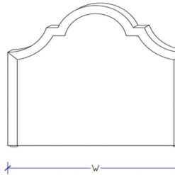 Royal queen head board discounted floor display