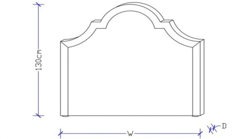 Royal queen head board discounted floor display