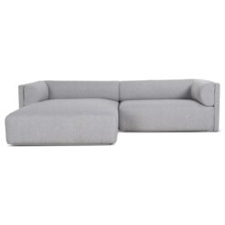Royset Fabric Modular Corner Sofa, 2 Seater with LHF Chaise, Grey