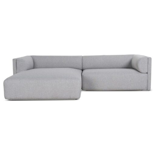 Royset Fabric Modular Corner Sofa, 2 Seater with LHF Chaise, Grey