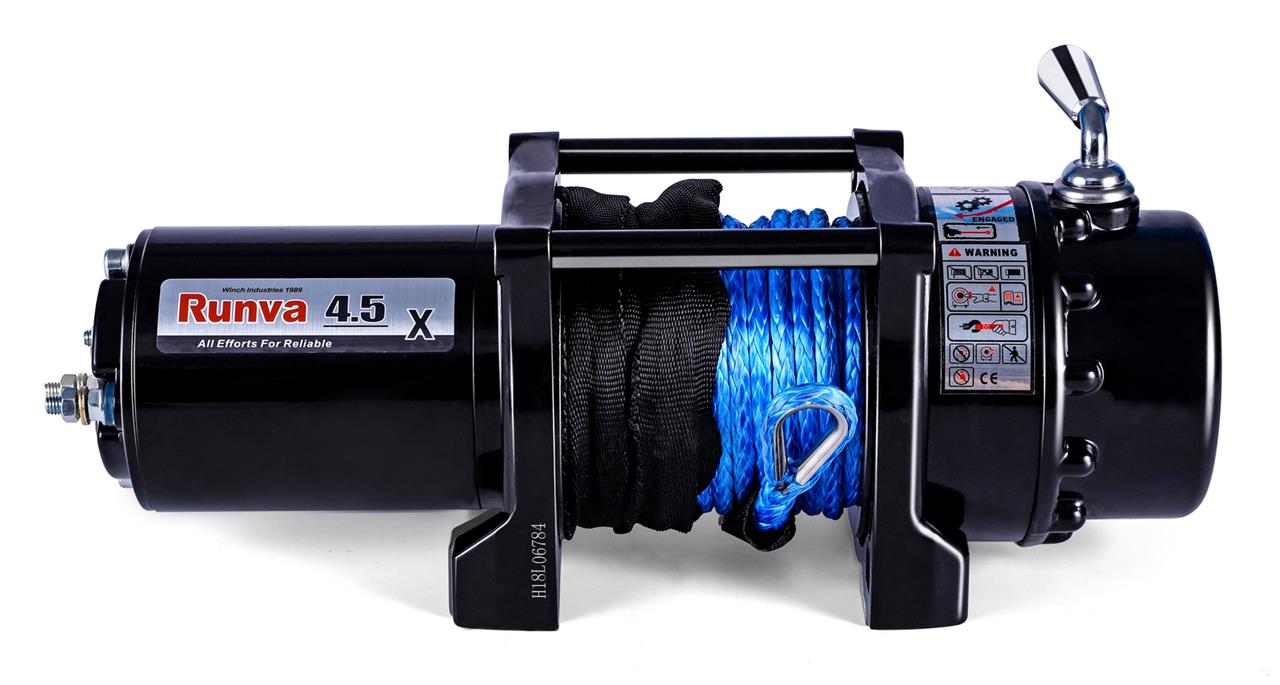 Runva 4.5X Winch with Synthetic Rope Runva 4.5X Winch with Synthetic Rope