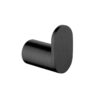 Rushy Round Stainless Steel Robe and Towel Hook - Black