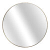 Ryleigh Iron Frame Round Wall Mirror, 80cm, Gold