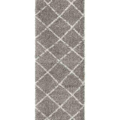 Saffron 22 Grey Runner by Rug Culture - 200X80CM - RUNNER