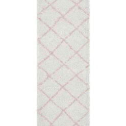 Saffron 22 Pink Runner by Rug Culture - 300X80CM - RUNNER