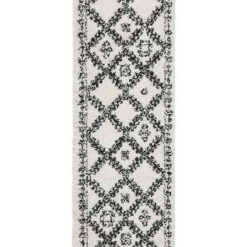 Saffron 33 White Runner by Rug Culture - 300X80CM - RUNNER