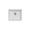 Salsa Granite Kitchen Sink - 533 x 457mm Single Bowl - Snova White - Top/Under Mount