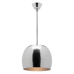 Salvador Metal Dome Pendant Light, Nickel