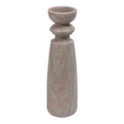Santiago Marble Candlestick, Extra Large, Brown