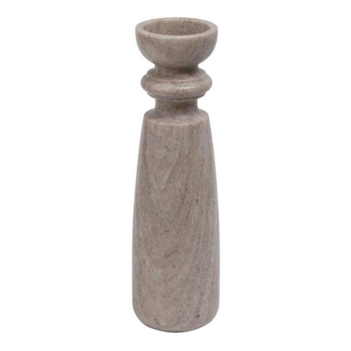 Santiago Marble Candlestick, Extra Large, Brown