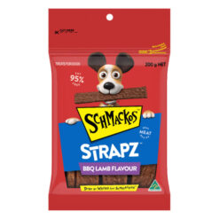 Schmackos Strapz Bbq Lamb Flavour Real Meat Recipe Dog Treats 200 Gm