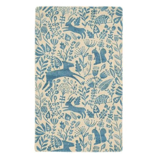 Scion Kelda Hand Tufted Designer Kids Wool Rug, 180x120cm, Cobalt