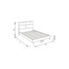 Segment custom upholstered bed with choice of standard base