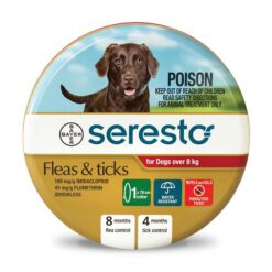 Seresto Flea And Tick Collar For Dogs Over 8 Kg (Red) 1 Piece