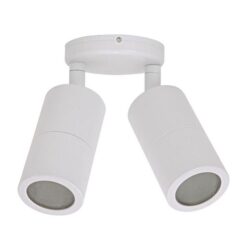 Shadow IP65 Exterior Dimmable LED Adjustable Wall Light, 2 Light, CCT, White