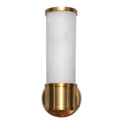Shaffer Alabaster & Metal Wall Sconce