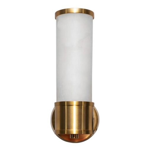 Shaffer Alabaster & Metal Wall Sconce