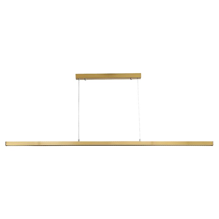 Shard Metal Dimmable LED Linear Pendant Light, 150cm, CCT, Satin Brass Shard Metal Dimmable LED Linear Pendant Light, 150cm, CCT, Satin Brass