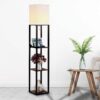 Shelf Floor Lamp - Shade Diffused Light Source with Open-Box Shelves