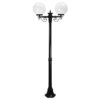 Siena Italian Made IP43 Exterior Post Light, Medium, 2 Light, 30cm, Black