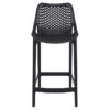 Siesta Air Commercial Grade Indoor / Outdoor Counter Stool, Black