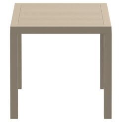 Siesta Ares Indoor / Outdoor Square Dining Table, 80cm, Taupe