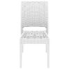 Siesta Florida Commercial Grade Resin Wicker Indoor / Outdoor Dining Chair, White