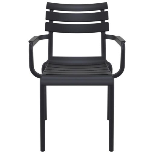 Siesta Helen Commercial Grade Indoor / Outdoor Dining Armchair, Black