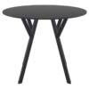 Siesta Max Commercial Grade Indoor / Outdoor Round Dining Table, 90cm, Black