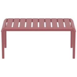 Siesta Paris Commercial Grade Outdoor Coffee Table, 90cm, Marsala