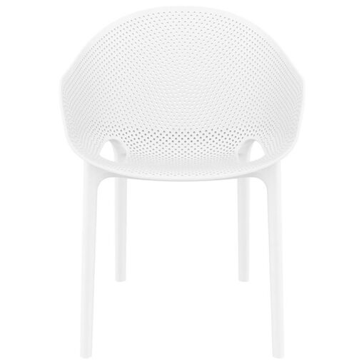 Siesta Sky Pro Commercial Grade Indoor / Outdoor Dining Chair, White