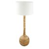 Sitar Mango Wood Base Floor Lamp
