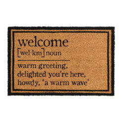 Smithsonian Vintage Coir Door Mat, 85x55cm
