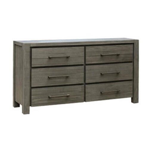 Soho New Zealand Pine Timber 6 Drawer Dresser