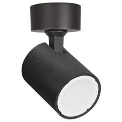 Speed Metal Round Base Spotlight, 1 Light, GU10, Black