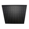 Square Black Brass Rainfall Shower Head 250mm
