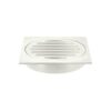 Square Brass Shower Centre Waste - 100mm Outlet - PVD Brushed Nickel